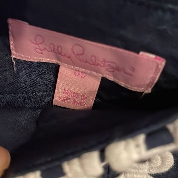 Lilly Pulitzer Navy & White Lenore Skort - Picture 7 of 12